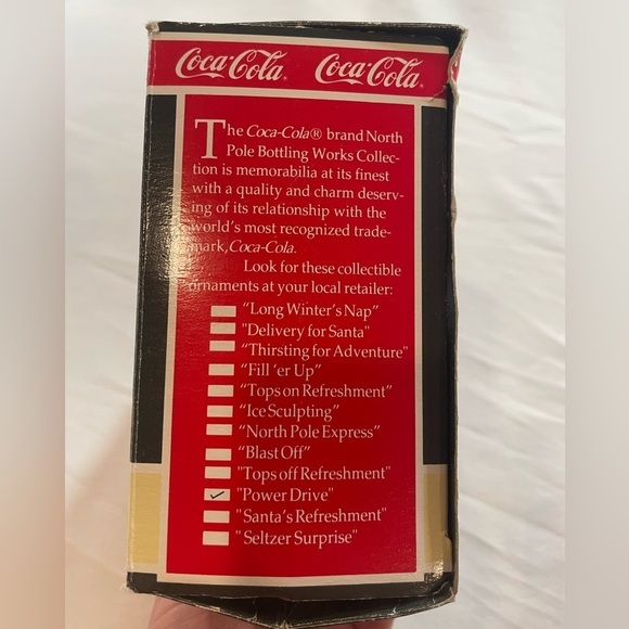 Lot Of 2 Coca Cola Christmas Ornaments 2003 Pearlescent Porcelain Bottle Works - Picture 11 of 16